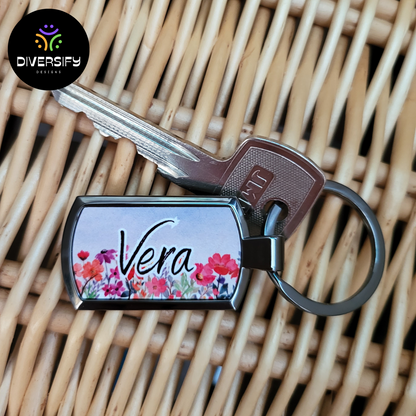 Personalised Metal Keyring. Free personalisation. Free Delivery!