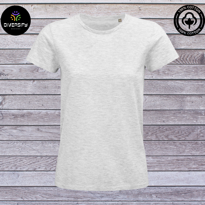 Fully personalised T-Shirt- 100% Organic Cotton. Vegan friendly. Women's fit.